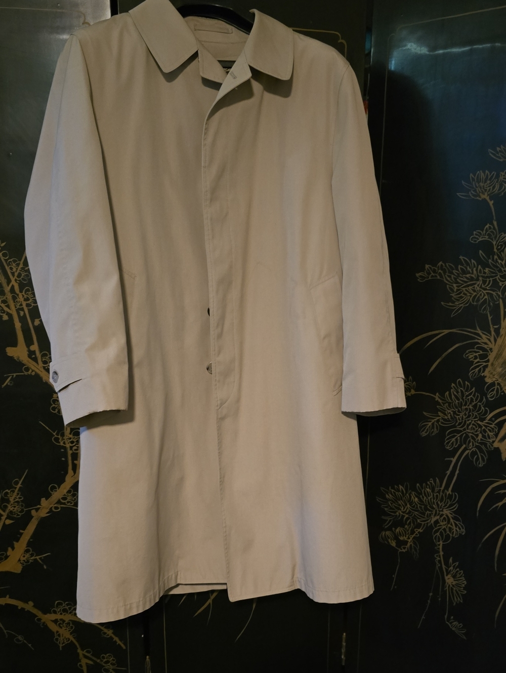 Vintage 70s London Fog Maincoats Trench Coat Men's 42S/C Khaki Tan Fleece Lined